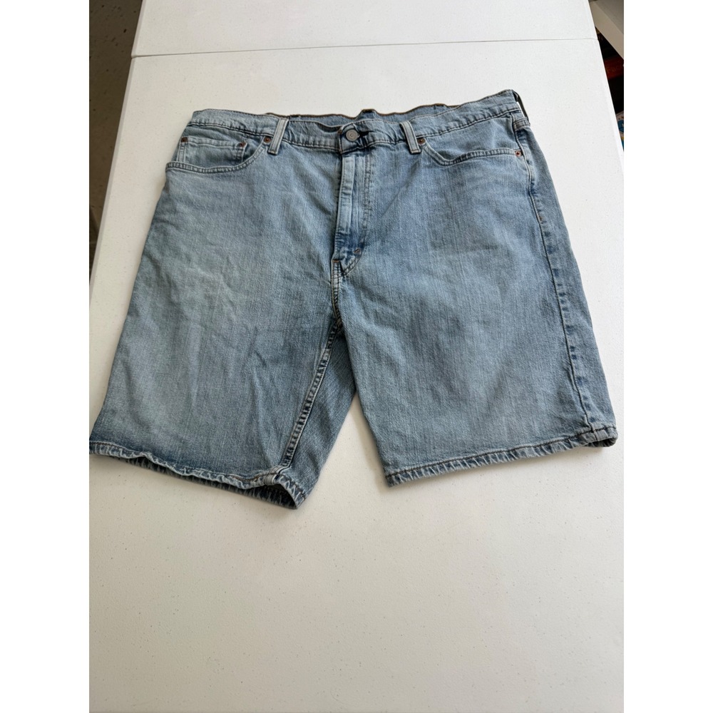 Levis 405 Standard Fit Denim Shorts Mens 40 Light Wash Blue Jeans 39864-0058